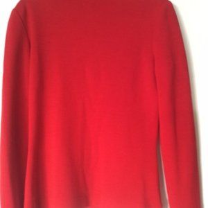 Anne Klein Vintage 100% Wool Women's Long Sleeved Sweater with back Zipper !